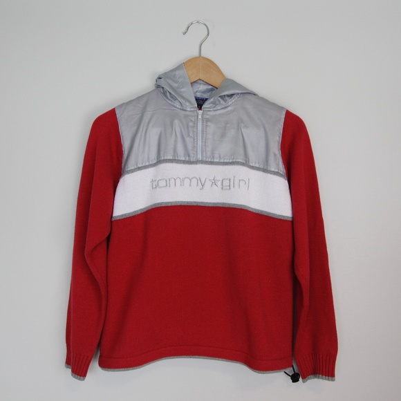 Tommy Girl by Tommy Hilfiger Knit Red Sweater - Picture 3 of 7